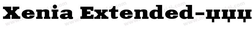 Xenia Extended字体转换